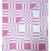 "Ермошка" одеяло байковое в клетку розовое 57-1ЕТ
